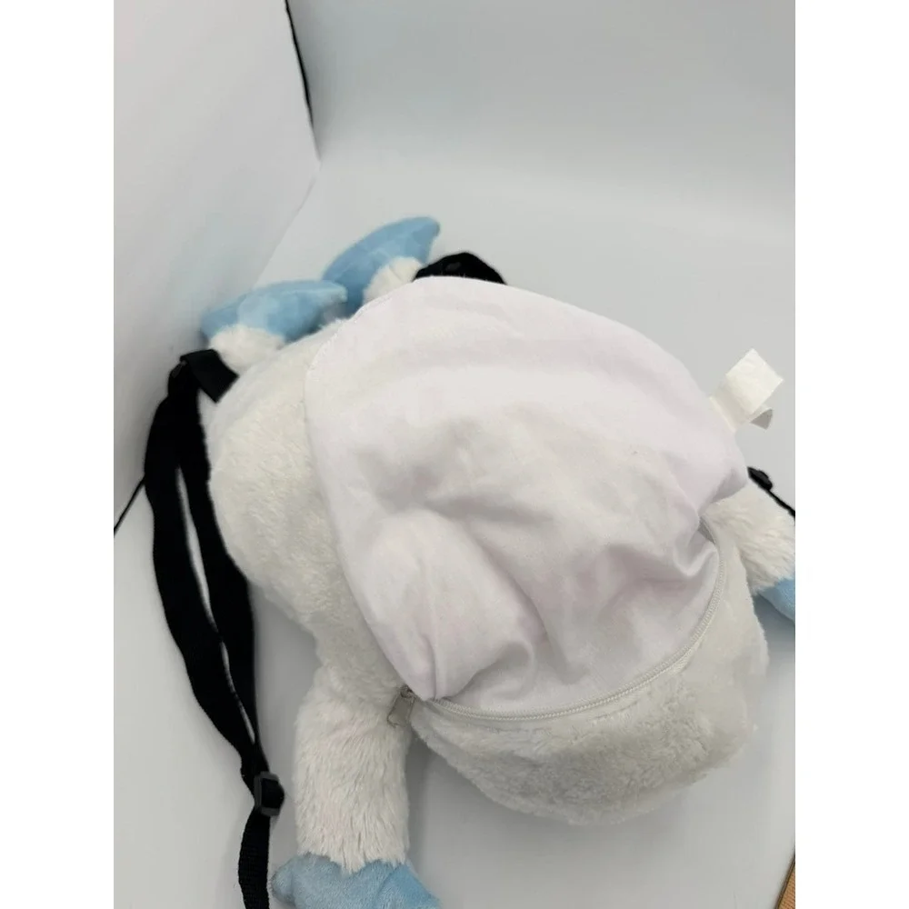 Disney Parks Matterhorn Abominable Snowman Harold Plush Backpack White Blue 14in